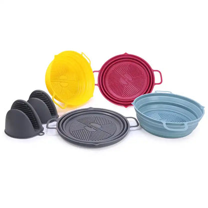 Olla De Silicona Para Air Fryer+ (Gratis Guantes)